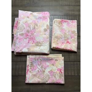 Vintage 3 piece sheer set double flat and 2 pillowcases westpoint